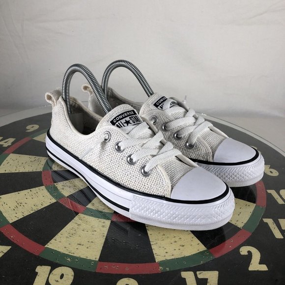 Converse Chuck Taylor All Star Shoreline Slip On Sneaker Shoe Knit White Women 7 - Picture 2 of 9